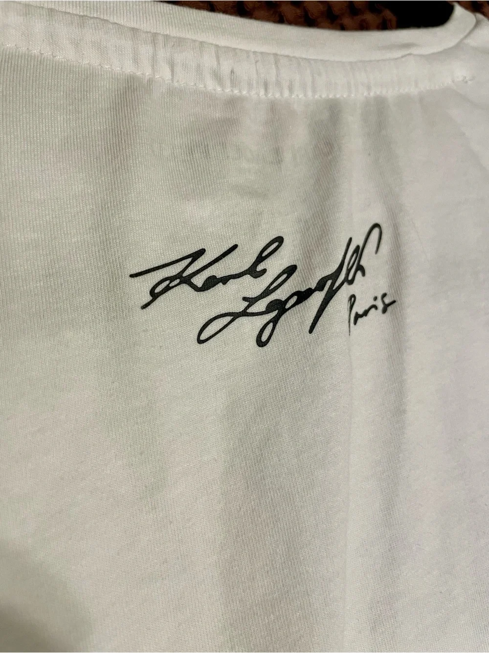 Karl Lagerfeld White Tee Cat Sunglasses Graphic Pet Tee - Casual Cat Shirt